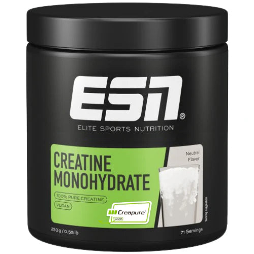 ESN Creapure Creatine Monohydrate | VEGAN | Powder 71 Portionen 250g | Veganes Nahrungsergänzungsmittel mit reinem Kreatin