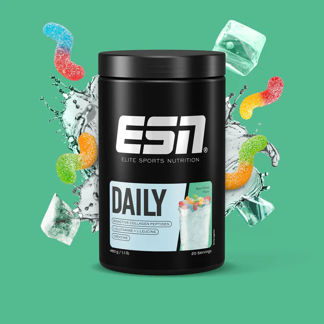 ESN Daily, 480 g, mit Glutamin, Creatin, Collagen & L-Leucin für deine Bänder, Gelenke, Sehnen und Knorpel, geprüfte Qualität - made in Germany